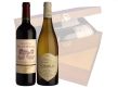 Chablis & Claret - in 2 bottle luxury wooden box