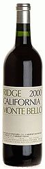 2000 Monte Bello, Ridge Vineyards, Santa Cruz Mountains